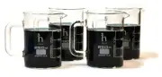 Beaker Mugs, Laboratory Borosilicate, (250mL) Capacity - Pack of 4 Mugs