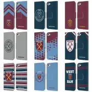 WEST HAM UNITED FC 2018/19 CREST LEATHER BOOK CASE FOR APPLE iPOD TOUCH MP3