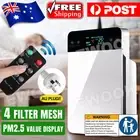 Air Purifier HEPA Filter PM2.5 Smoke Dust Germ Odor Cleaner Remote Control AU