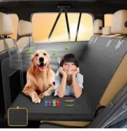 Car Dog Seat Cover Hard Bottom, Support Dog Back Seat Extender,...