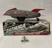 SCHYLLING ZATHURA TIN ZORGON ROCKET SHIP WIND UP TOY 2005 New Boxed