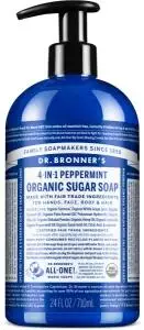 DR. BRONNER'S Organic Sugar Soap 4-in-1 Peppermint (Pump) 710ml