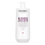 【GOLDWELL 歌薇】光纖洗髮精-矯色專用1000ML-漂淺、挑染、自然金髮、灰白髮適用(平輸商品)