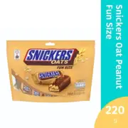 NEW SNICKERS Oats Peanut Chocolate Bar Fun Size Pack 220g-20g X 11 Small Packets