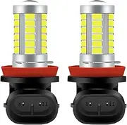 TGMGADANTV 2pcs H8 H9 Led H11 9005 HB3 9006 HB4 Car LED Fog Headlight Bulbs 6000K White Fog Lamp Day Running Light Auto Front Foglamps 12v fog lamp(Blue,H8)