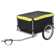 Bicycle Cargo Trailer With Fabric Box And Cover Steel Frame Bike Luggage Carrier