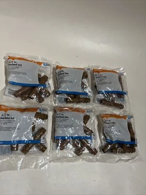 (30) DIG 1/2” Barbed Tee Fittings, Fit 1/2” DripLine & 1/2”poly Tubing #79