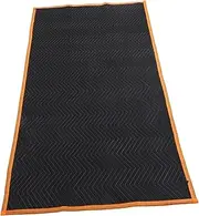 KALLORY Heavy Duty Moving Blankets Quilted Furniture Pads for Protecting Sofas Floors Lightweight Portable Packing Blankets for Transportation Black with Trim