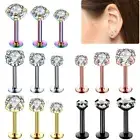 Labret Monroe Lip Bar Tragus Cartilage Helix Ear Ring Stud Upper Ear Piercing