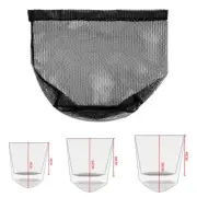 Fishing Landing Net Easy To Install Nano-mesh Fabric Lake Fishing Black Color