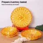 Round Food Plate Plastic Fruit Basket New Food Storage Breakfast Cake Snack