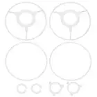 5.1 Inch Lamp Shade Ring, 2 Set Lamp Shade Frame with Adapter