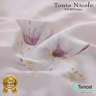 【Tonia Nicole 東妮寢飾】環保印染100%萊賽爾天絲床包枕套組-輕舞花漫(單人)