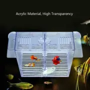 Aquarium Fish Breeding Isolation Box Acrylic Fish Tank Breeder Double Incubator