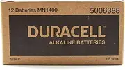 Long Lasting Power Duracell Alkaline C Battery 12 Pack, (03983)