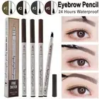 Eyebrow Pencil Microblading Tattoo Waterproof Fork Tip 3D Makeup Ink 4 fork Pen