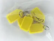 Kevron Key Ring Tags - Yellow - Bag of 5