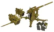 German 88mm Flak 36, Dual Purpose Gun With 1 Gunner #25100 W. Britain's WWII