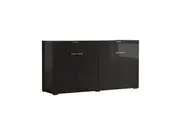 Oikiture Sideboard Buffet High Gloss Black