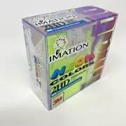 Imation NEON 2HD Computer Diskettes 10 Pack 1.44MB NEW / Factory Sealed