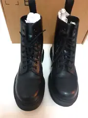 Dr. Martens Womens 1460 Mono Black Combat & Lace-Up Boots 7 Medium (B,M)