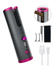 [Lenoxx] Cordless Ceramic Automatic Hair Curler in Grey