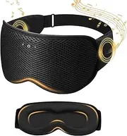Xkimos 3D Contoured Sleep Headphones, Sleeping Eye Mask with 5.4 Bluetooth Headphones, Breathable Light Blocking Sleeping Mask Headphones,With Ultra-Thin Stereo Speakers,Cool Gadgets Mens Gifts