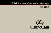 1994 Lexus GS 300 Owners Manual User Guide