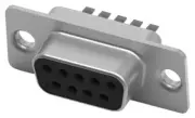 D SUB CONNECTOR, RCPT, 9POS, SOLDER, D Subminiature Connectors, 3-1393483-8