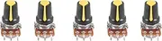 5 Piece 100K Ohm 3 Terminals Linear Taper Rotary Audio B Type Potentiometer Pot