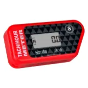 Jayron Digital LCD Tachometer Inductive Tach Hour Meter Display Max RPM Water...