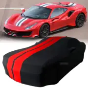 Indoor Car Cover Satin Stretch Scratch Dust Proof For Ferrari 488 Pista Spider (for: Ferrari)