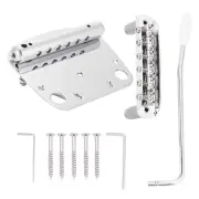 Tremolo Vibrato Tailpiece Bridge Set For Guitar Replacement Parts DSO
