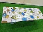48"x24" White Agate Stone Cafeteria Counter Bar Table Top Kitchen Slab Furniture