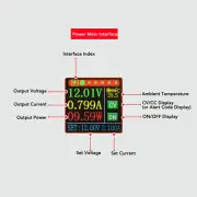 USB C Power Meter 1.44 Inch LCD Voltage Current Load Tester 0.60-30.00V Output