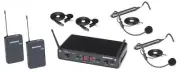 Samson Headset Lavalier Wireless Mic System For Workout, Yoga, Spin, Fitness
