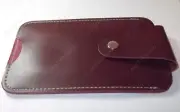 1x Brown Soft Leather Slip Pouch Case for HP 10c 11c HP 12c 12CP 15c 16c - USA