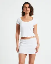Bittersweet Baby Tee in White