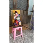 絕版老件 日本 尾山人形 藝妓娃娃 日本人形 寿喜代作 藤娘 人偶高47公分 框高54公分