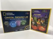 National Geographic Crystal Growing & Pottery stem crafts **New In Box**