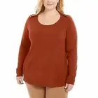 Karen Scott Womens Luxsoft Sweater Red Ochre Plus Size 3X