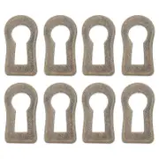 10Pcs Antique Keyhole Cover Metal Keyhole Cover Decorative Keyhole Insert Escutcheon Plate