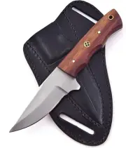 Handmade Fixed Blade Hunting Knife - 8 Inches Stainless Steel Razor Sharp Blade