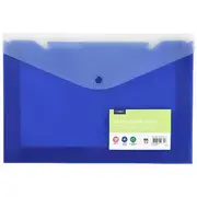 J.Burrows Recycled Tri Document Wallet Blue