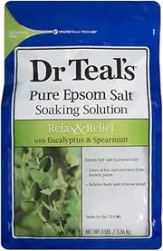 Dr Teal's Eucalyptus and Spearmint Pure Epsom Salt Soaking Solution, 1.36 kg