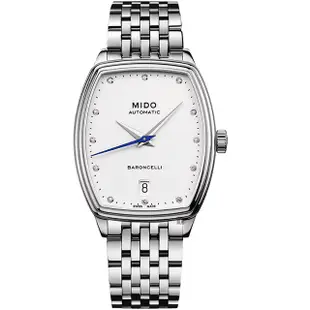 MIDO 美度 Baroncelli 永恆系列真鑽酒桶型女錶 M0413071101600