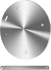 6.3Inch Heat Diffuser Plate, Grouarty Stainless Steel Cooking Induction Adapter Simmer Plate for Electric Gas Glass Cooktop Hob Ring, Induction Cooktop Converter Plate with Handle