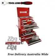 Sidchrome 334 Pce Metric/AF Tool Kit Top Chest & Roll Cabinet SCMT11405