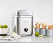 Cuisinart Pure Indulgence 2 Quart Brush Metal Yogurt/Sorbet Ice Cream Maker