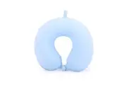 Kate Hill Bloom Lightweight Memory Foam Travel Neck Pillow w Loop Blue